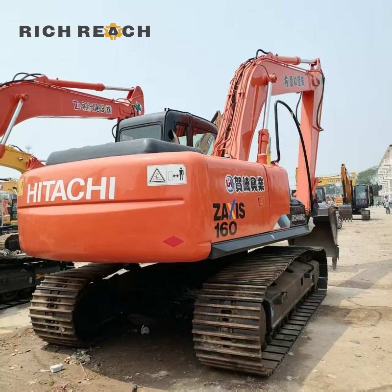 Control lever area of a 2023 Hitachi ZX160 excavator, low hours, priced at $29,300